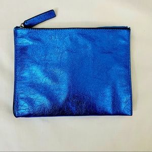 Lovely Banana Republic Electric Blue leather Clutch